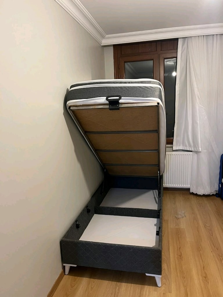Tek kişilik baza başlık yatak seti sıfır imalattan evinize ücretsiz - 4