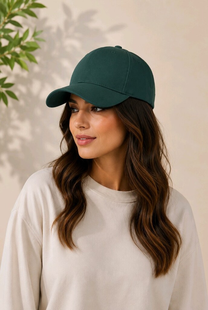 Unisex Ayarlanabilir Pamuk Gabardin Şapka - 2