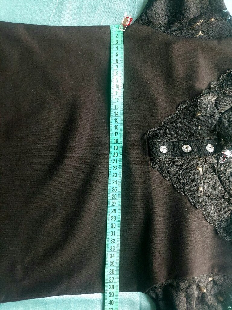 dantel detaylı dik yaka elastan bluz - 6