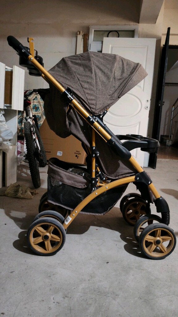 Temiz Durumda Baby Hope Polo Çift Yönlü Bebek Arabası kahverengi - 2