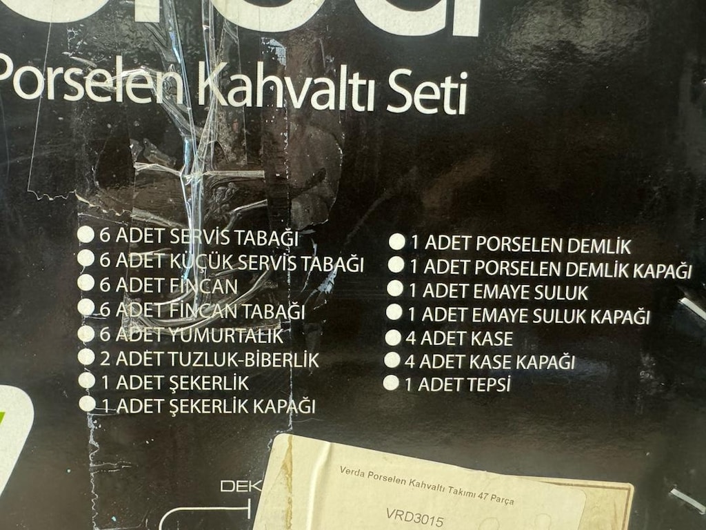 Sıfır Kutulu Avşar Verda 47 Parça Porselen Kahvaltı Takımı - 2