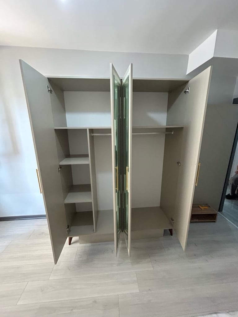 SIFIR GARDROP VE ÇİFT KİŞİLİK BAZA BAŞLIK YATAK - 3