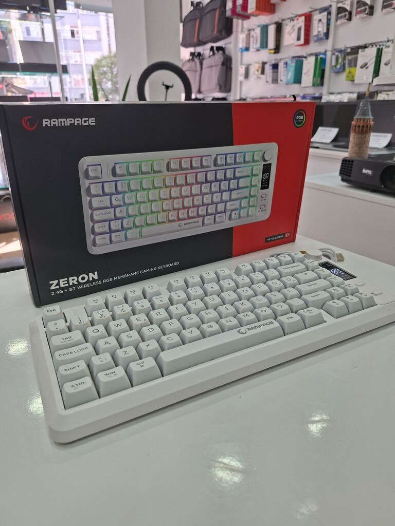 RAMPAGE ZERON 2.4G + BT KABLOSUZ RGB MEMBRAN OYUNCU KLAVYESİ - 3