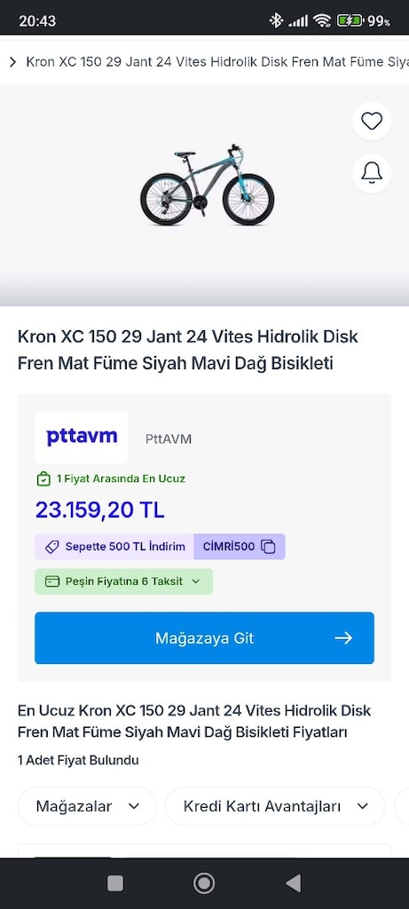 Teker 29. Alüminyum. Shimano 24 hız. Hidrolik fren. Sorunsuz. - 6
