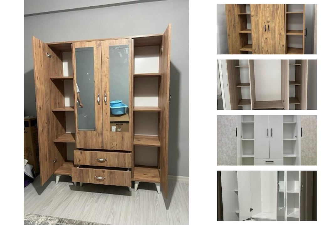 4 kapaklı elbise dolabı ttbsvyqhky - 3