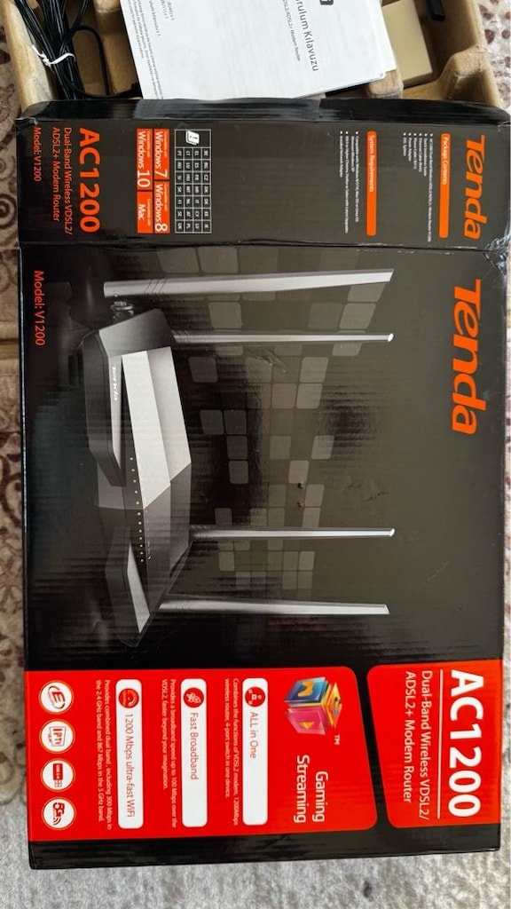 Tenda AC1200 Adsl2 Vdsl Modem