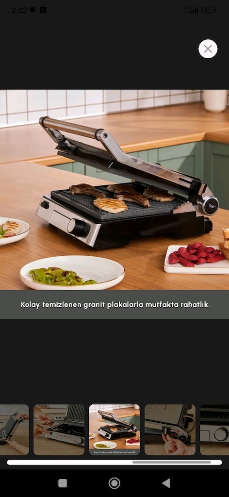 kutusunda sıfır karaca tost makinası ve izgara - 4