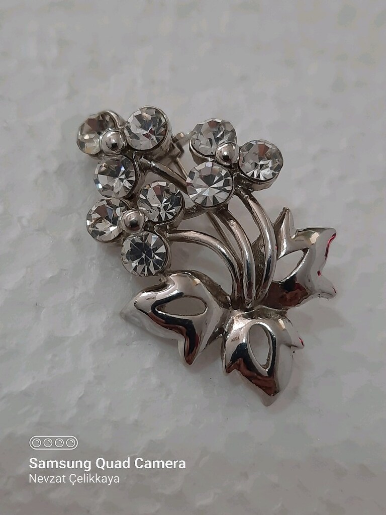 ZİRKON TAŞLI KADIN BROŞU (LÜTFEN AÇIKLAMAYI OKUYUNUZ) - 3