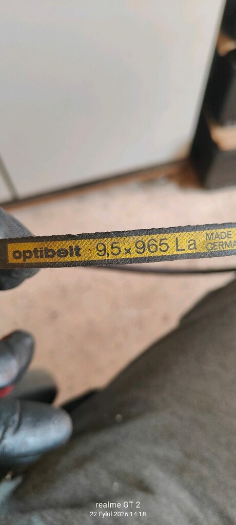 Orijinal Sıfır Optibelt V Kayışı - 9.5x965 La (VW / Porsche OEM) - 3