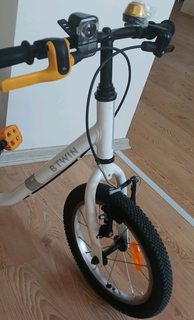 Btwin Discover 100 14 İnç Jant 3-5 Yaş Beyaz Çocuk Bisikleti YENİ GİBİ - 16
