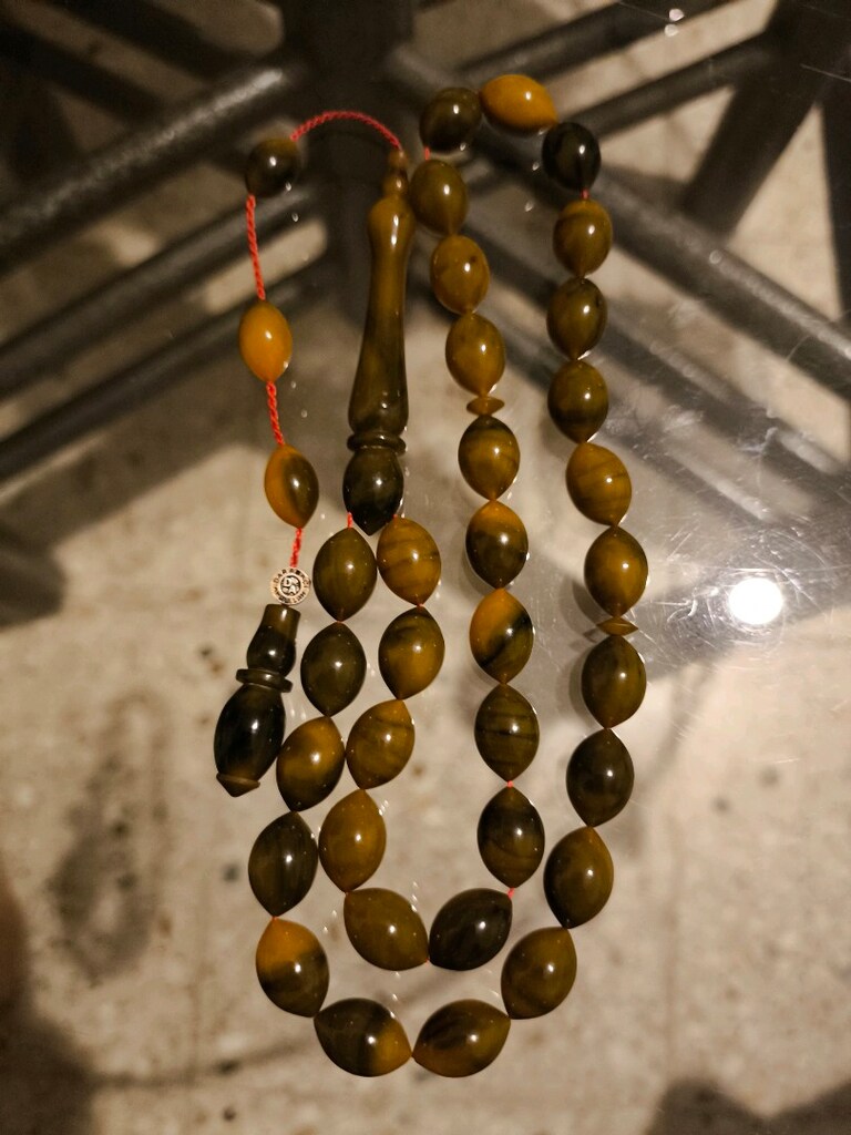 Sıkma kehribarı tesbih - 12