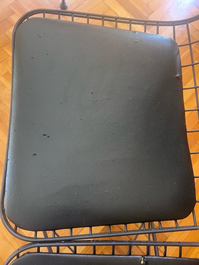 4’lü Siyah Deri Metal Sandalye - 7