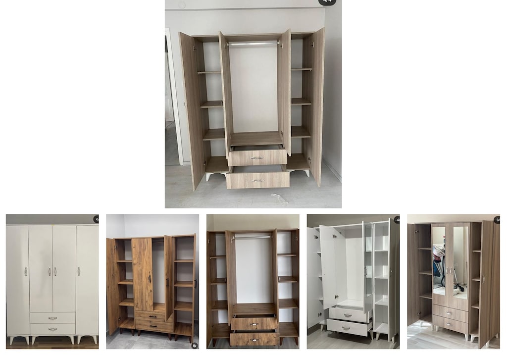 4 kapaklı elbise dolabı isnlehvpdp - 6