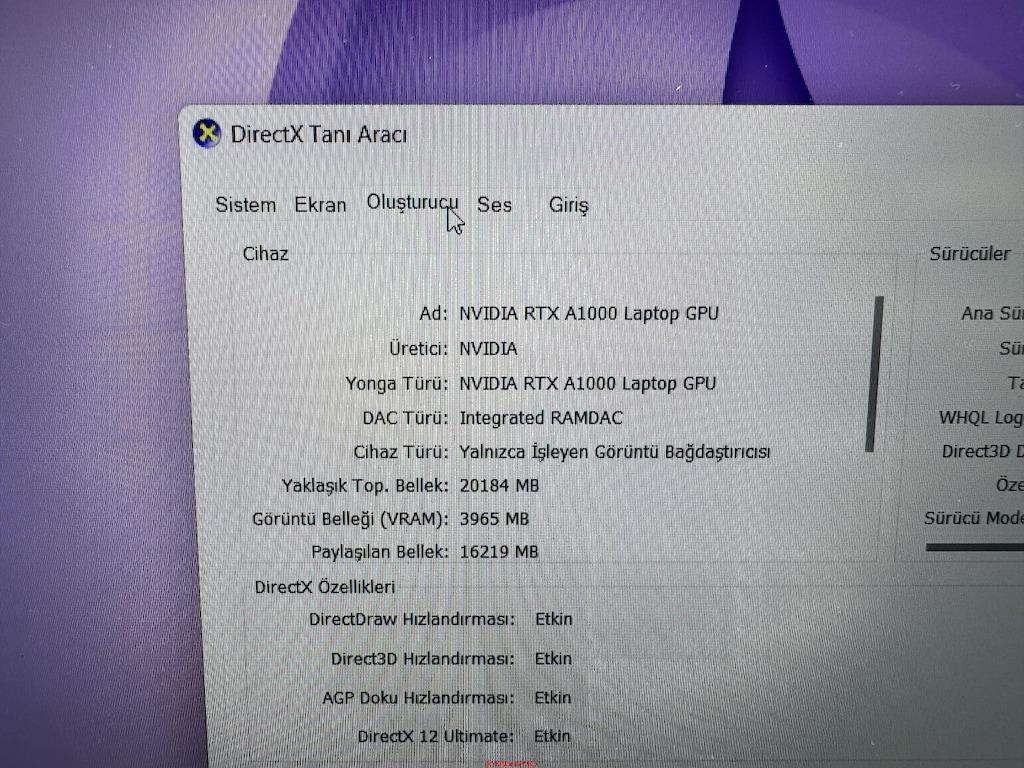 DELL PRECİSİON WORKSTATİON İ7 12. NESİL 32 GB RAM 256 + 512 NVME - 7