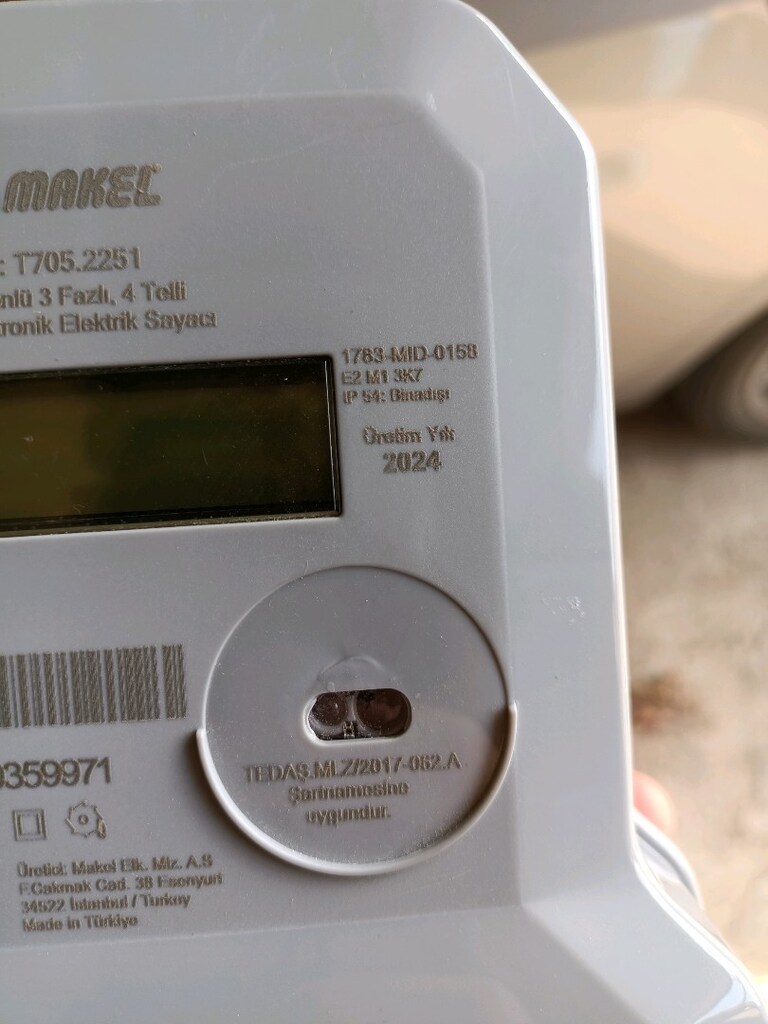 Sıfır trifaze elektrik sayacı - 3