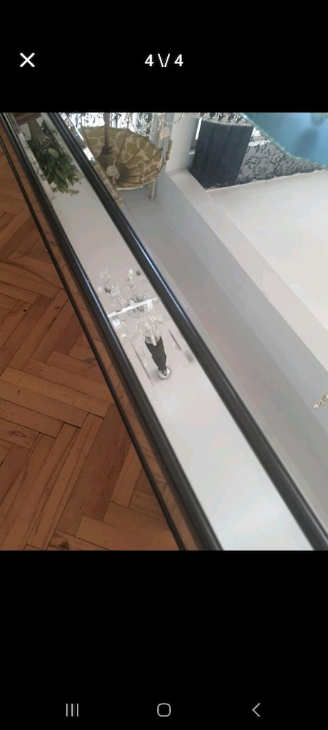 2.10 Metre Krom Ayaklı Komple Ayna Yemek Masası - 4