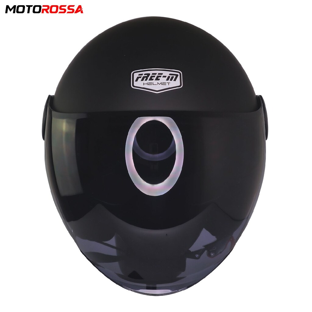 FREE-M Mat Siyah Yarım Motosiklet Kaskı | MOTOROSSA - 2
