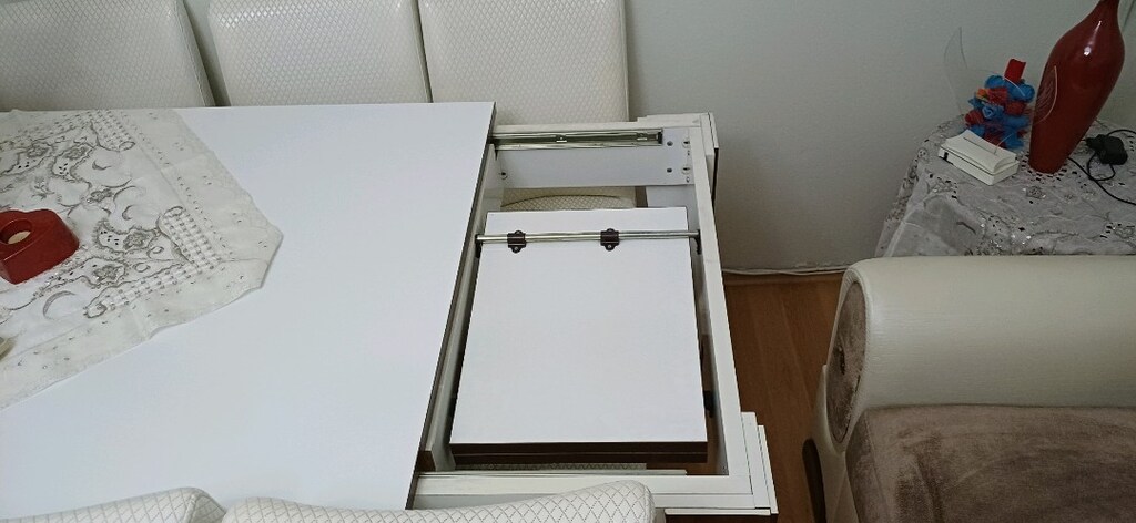6 kişilik yemek takım masası 8-10 kişiye kadar da büyüme özellikle çok - 3