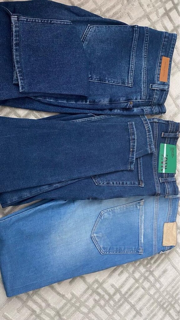 3 kot zara ve koton erkek kot 33-34 bel 30 32 boy