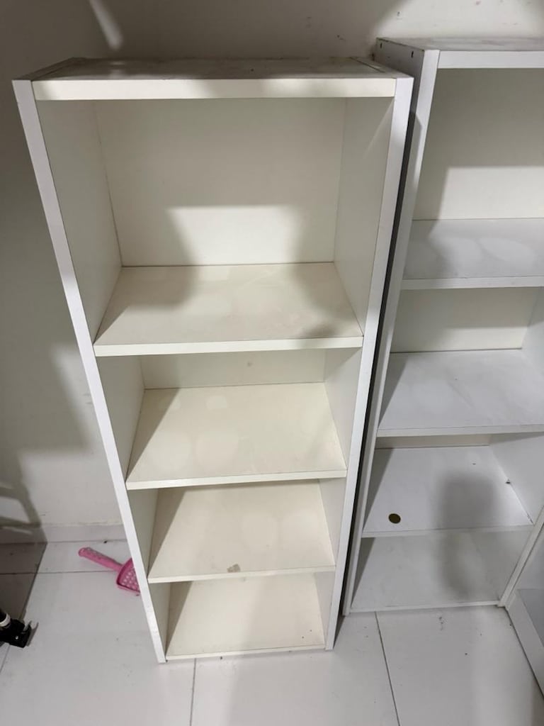 2 Adet Çok Amaçlı Kitaplık / Ayakkabılık Raf Ünitesi - Beyaz - 3