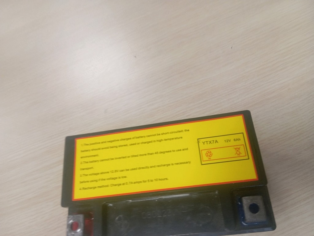 12 volt 6 AMPER YATAY MOTOR AKÜSÜ - 2