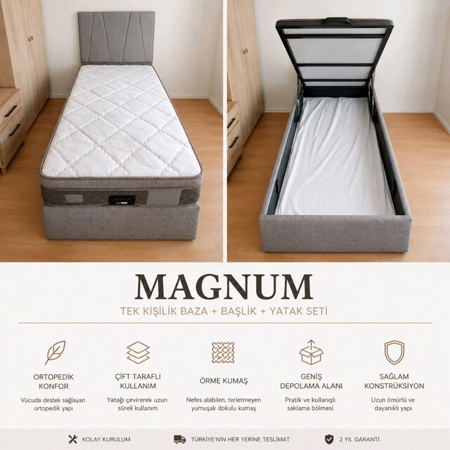 Magnum marka Yatak,Baza,Başlık