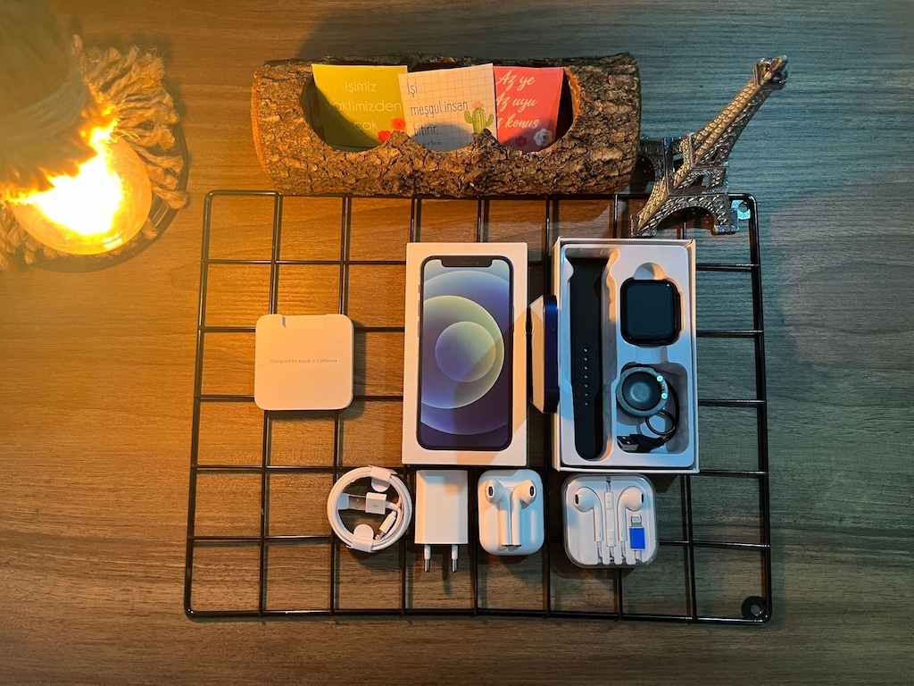 FULL AKSESUARLI İPHONE 12 BLUE - 5