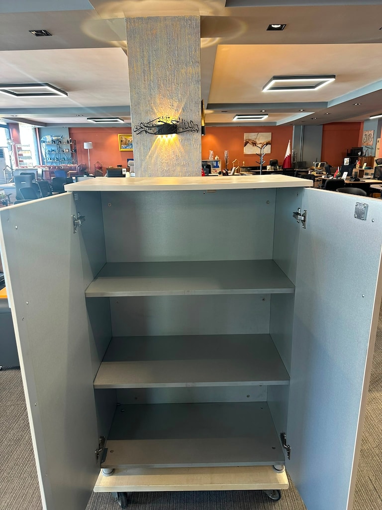 KLAS OFİS ÜSKÜDAR 80x40x120 AKÇAAĞAÇ GRİ DOSYA DOLABI - 3