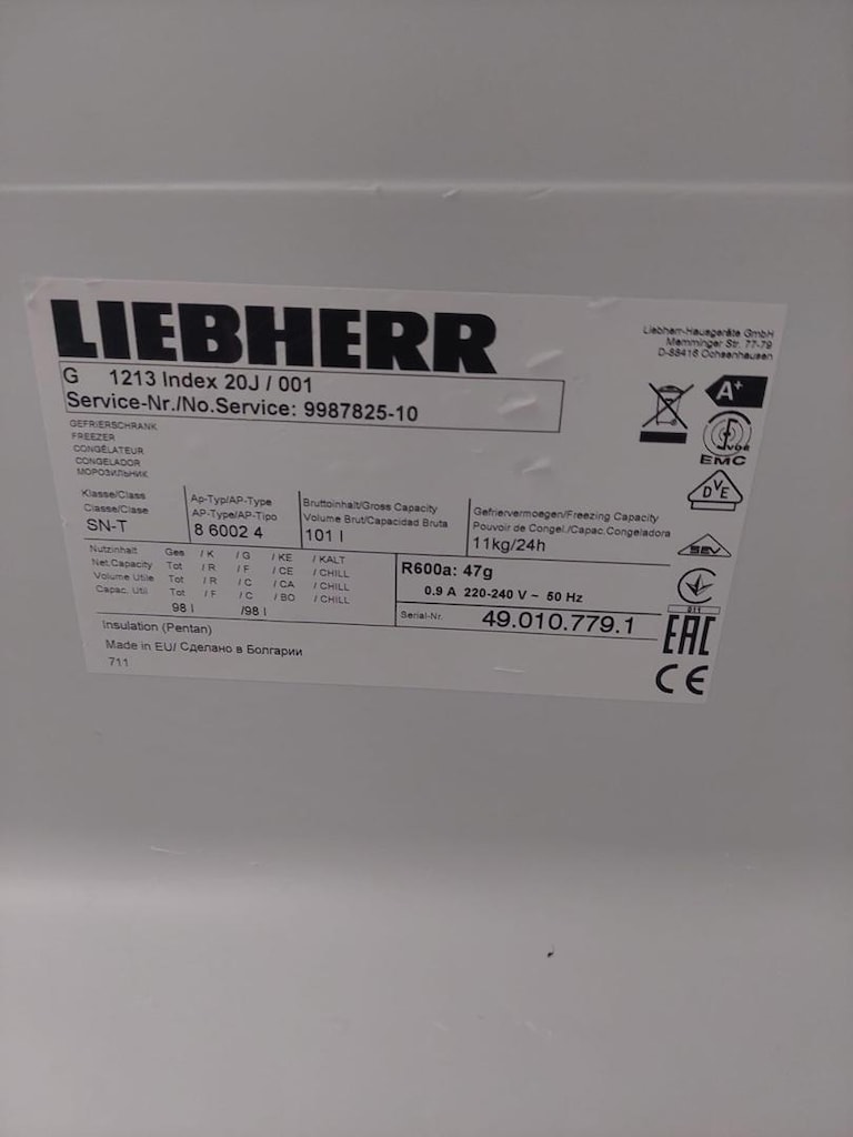 LIEBHER G 1213 Index 20J / 00 3 çekmeceli dikey derin dondurucu - 4