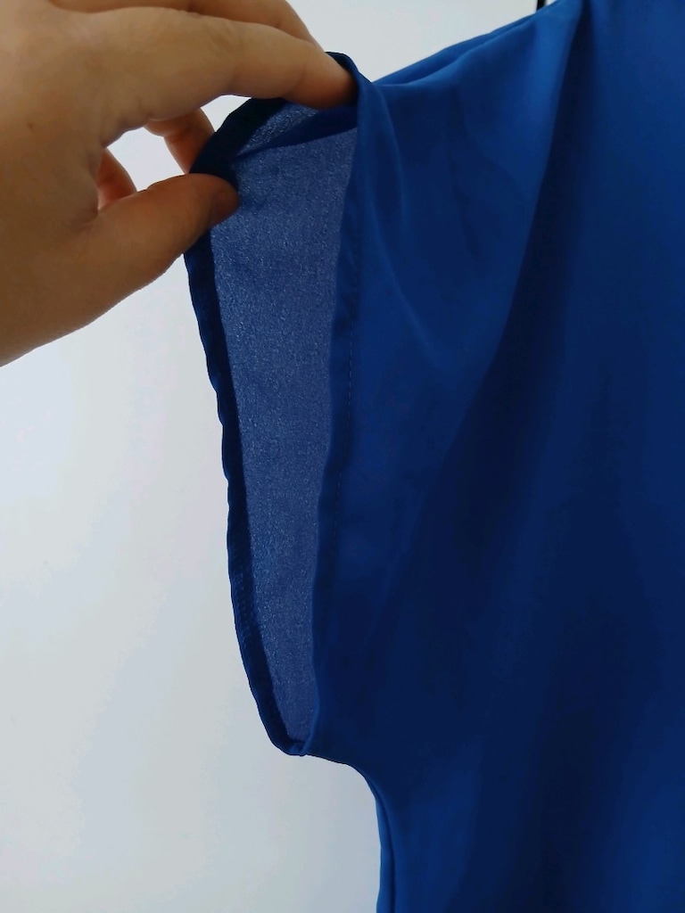 Defacto Viskon Kumaş Mavi Kadın Salaş Tshirt(XL) - 3