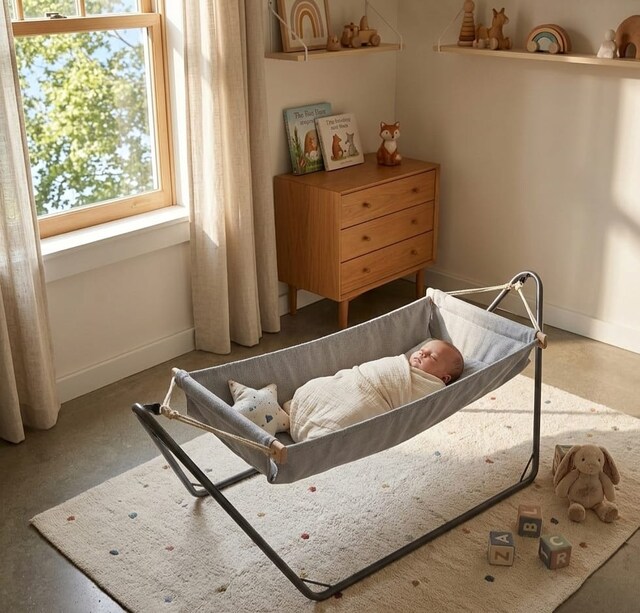 Paşa Hamak 02 Model Yenidoğan Bebek Hamağı, Bebek Beşiği