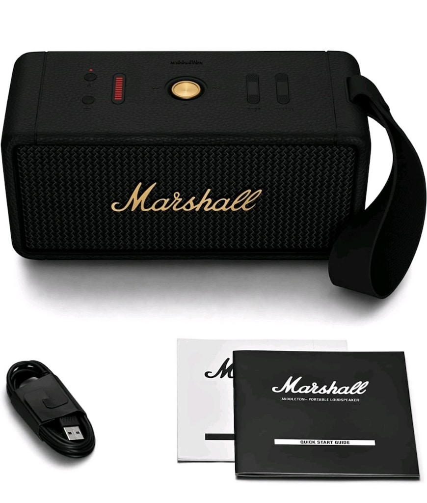Marshall Middleton Yüksek Ses Stereo Bluetooth Hoparlör 20 Saat pil Su - 11