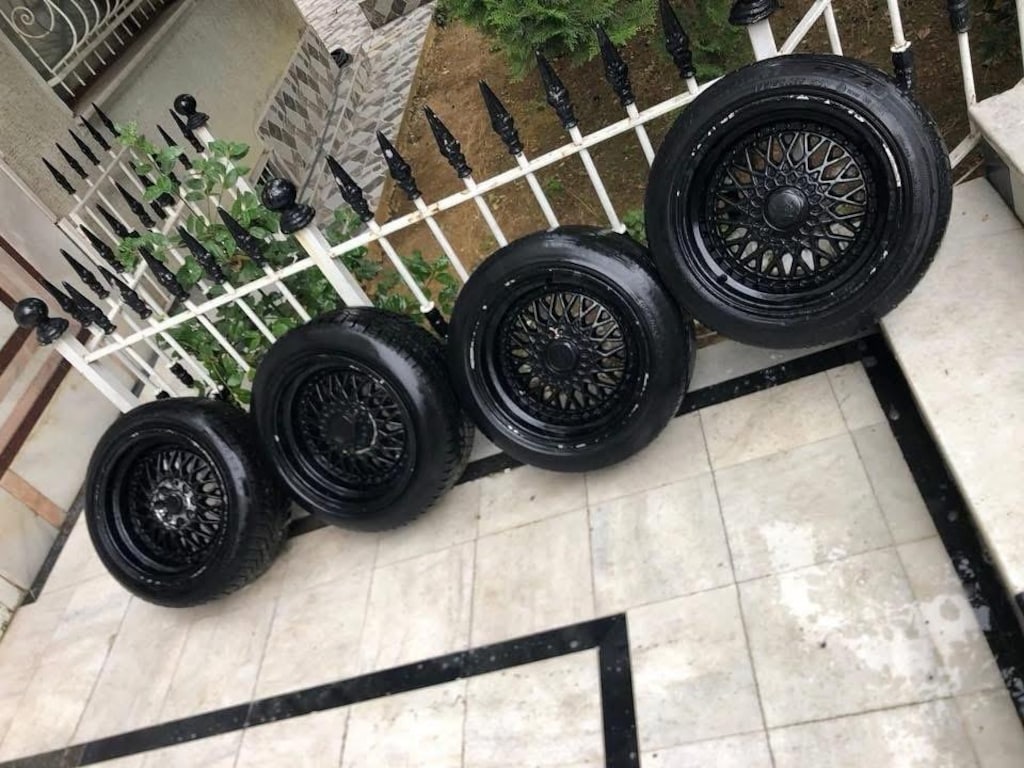 SİYAH BBS RS 1 ÇELİKJANT LASTİK TAKIMI 2.ADET STARMAX 195.50.15 2.ADET - 3