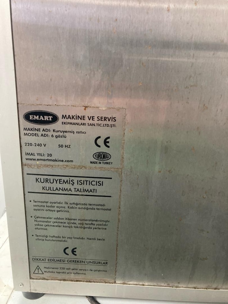Emart Klasik 6 Çekmeceli Paslanmaz Kuruyemiş Isıtıcısı - 5
