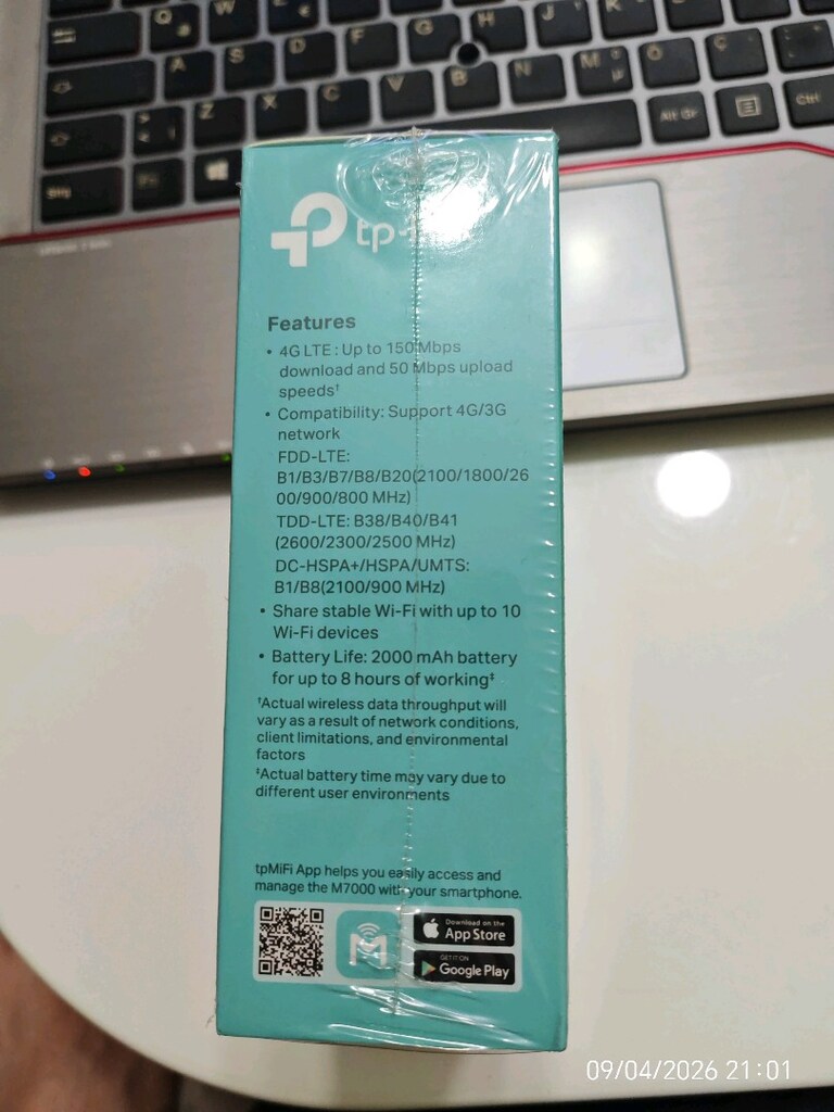 TP-Link M7000 4G LTE Mobile Wi-Fi Modem - 4