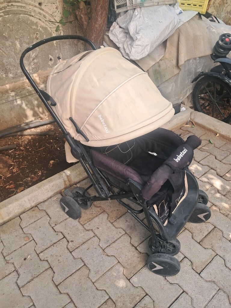 Çift yönlü bebek arabası sağlam temiz - 3