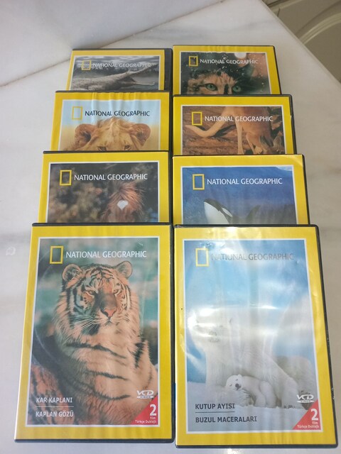 8 ADET NATİONAL GEOGRAPHİC DVD SETİ