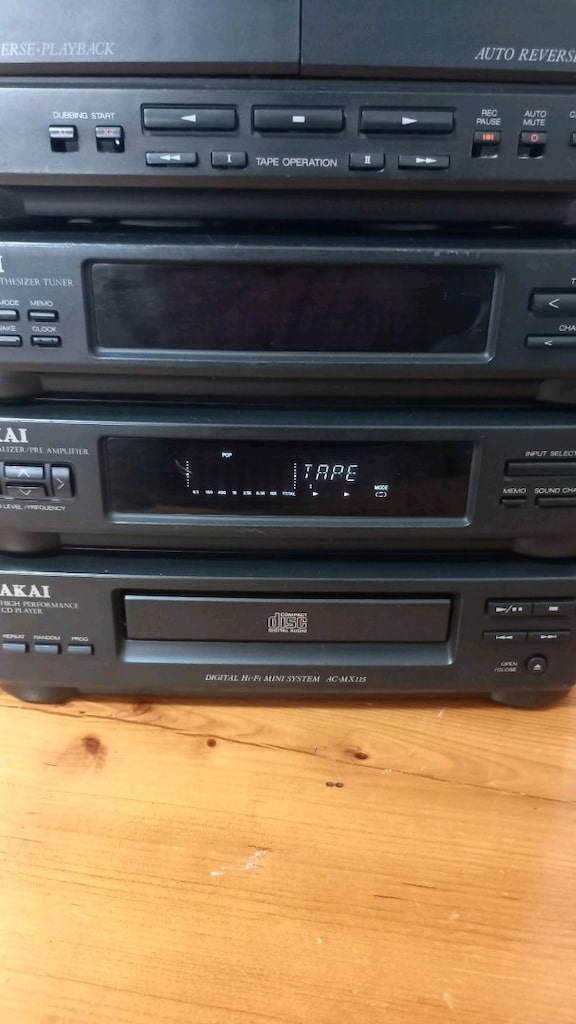 AKAI AC-MX115-T 2 katlı müzik seti amplifer - 5