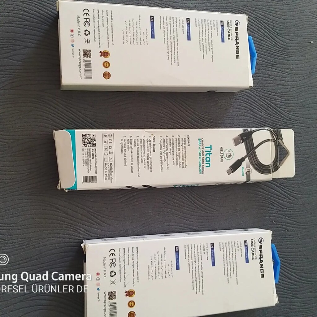 USB C Tipi Kablo ve Micro USB Hızlı Şarj Ve - 3