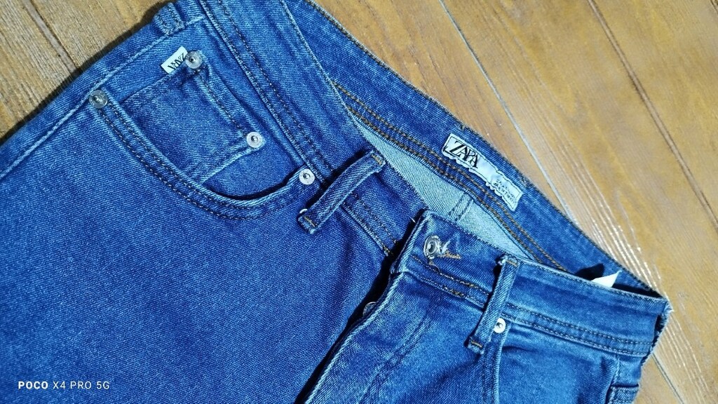 #Zara likralı jeans kot pantolon.Eni çekilince 43 Boyu 97 Paça 12 - 4