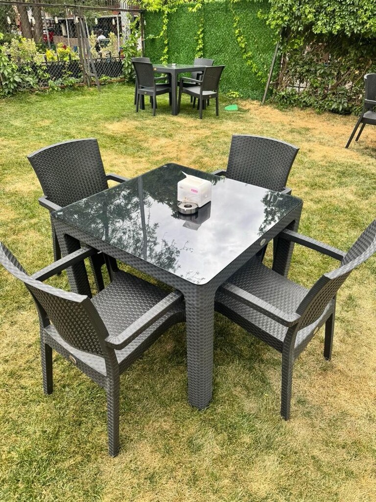 Rattan görünümlü masa sandalye takımı - 2