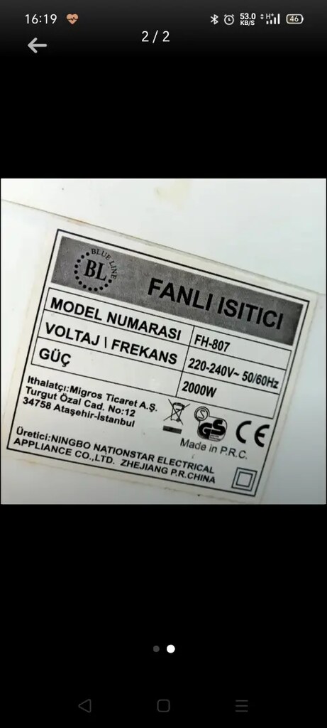 Isıtıcı fan - 2
