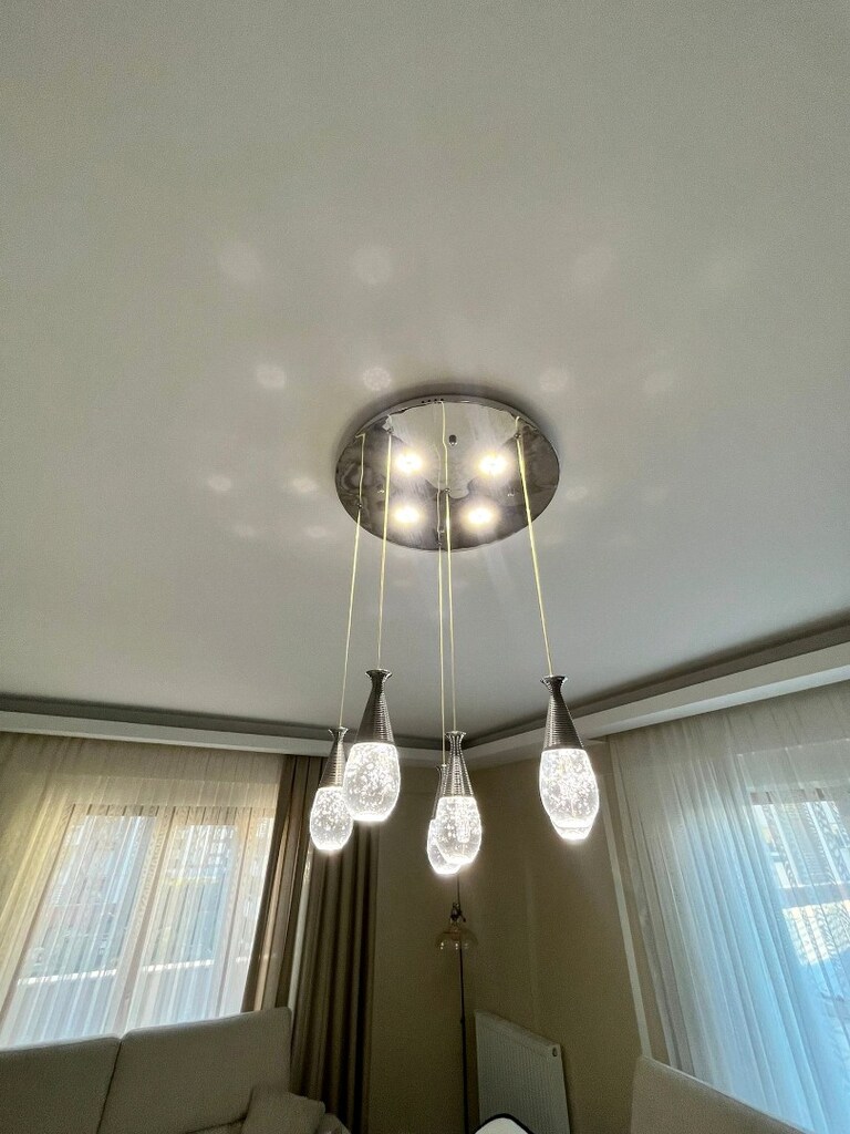 3 renk yanan 6 sarkaçlı avize - 3