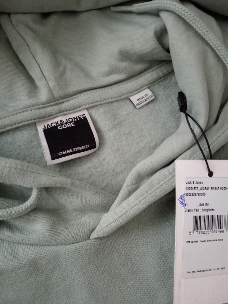 Jack Jones erkek kapşonlu sweatshirt - 4