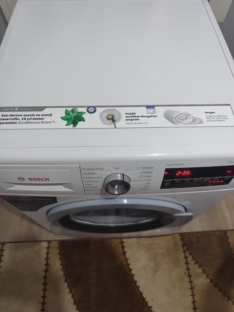 BOSCH seri-6 invertır 9 kilo invertır temiz sorunsuz çamaşır makinası - 3
