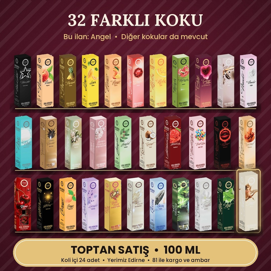ANGEL ODA KOKUSU 100ML ÇİDO MİRİS TOPTAN 24'LÜ KOLİ - 3