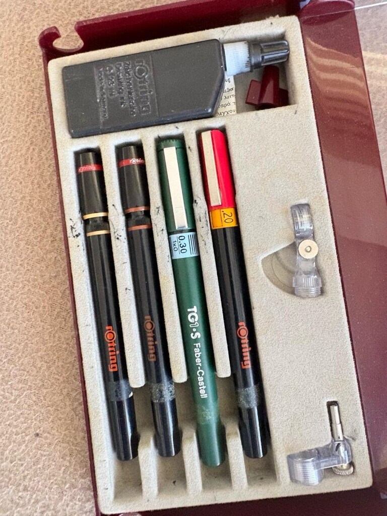 Rotring Rapido Kalem Seti – Teknik Çizim Kalemleri