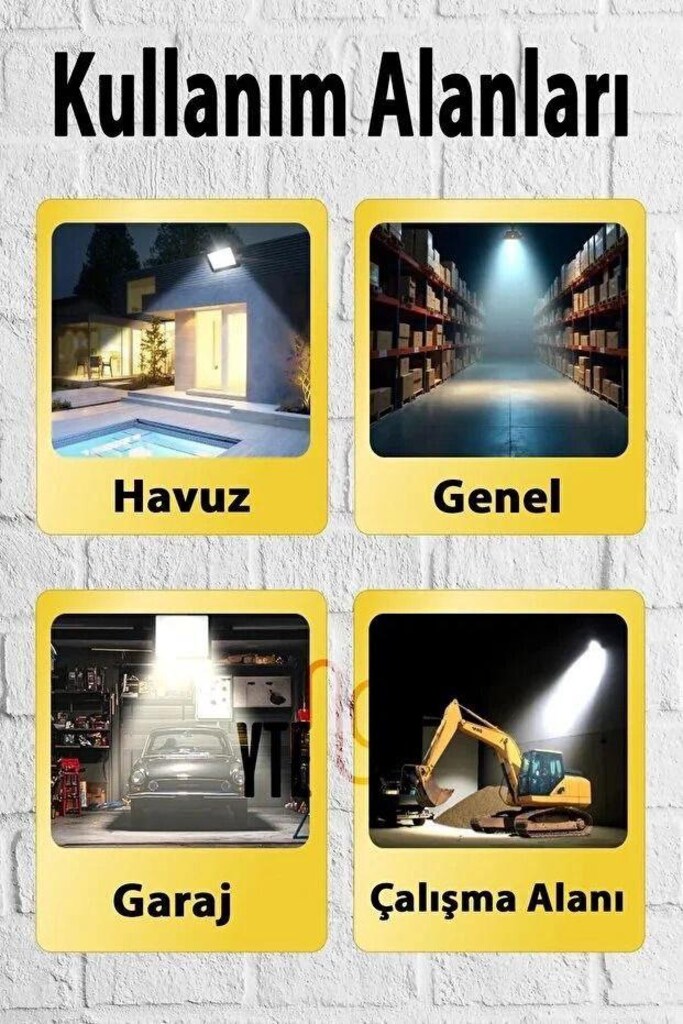 100W GÜNIŞIĞI LED PROJEKTÖR IP 66 - 6