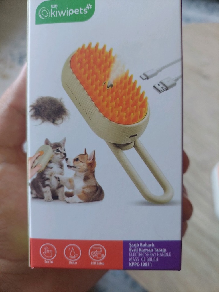 Kiwi Pets Şarjlı Buharlı Evcil Hayvan Tarağı - 5