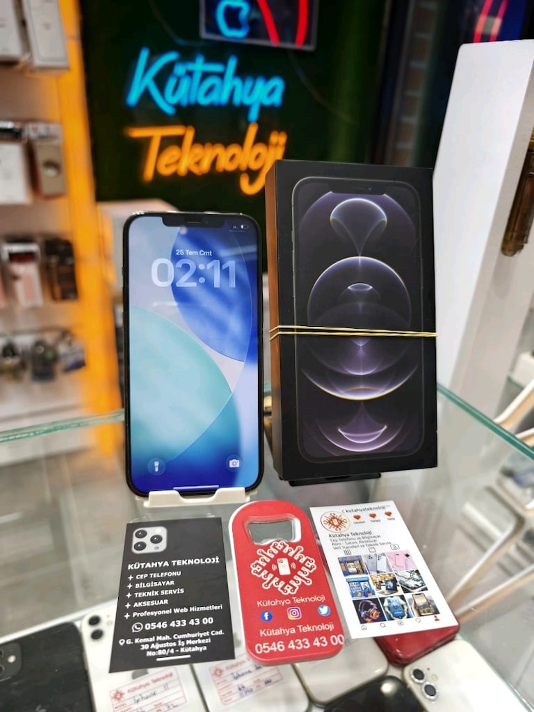 iPhone 12 pro Max 128 pil 77 orjinal pasaport kayıtlı Türkiye cihazı - 2